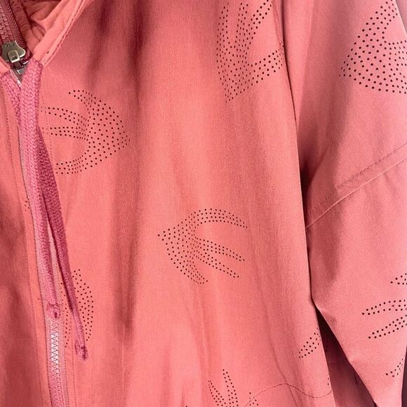 Nanette Lepore Women's Burgundy Laser Cut Sparrows Full Zip Jacket Large - Picture 3 of 5